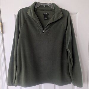 Eddie Bauer Quarter Zip Pullover Fleece Shirt